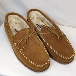 Minnetonka Men's Pile Lined Hardsole 3902 Sz 16M NWT